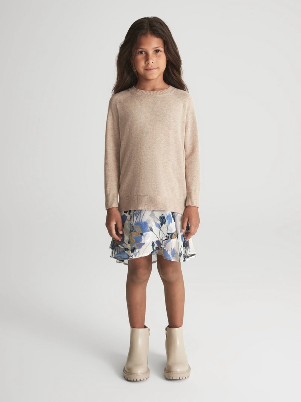 Reiss hybrid Mia dress with sweater